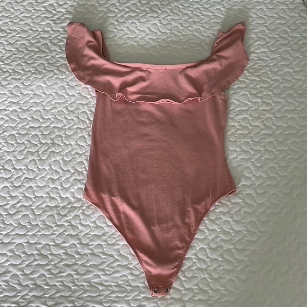 Pink Ruffled Women’s One Piece